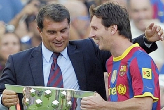 Joan Laporta i Leo Messi