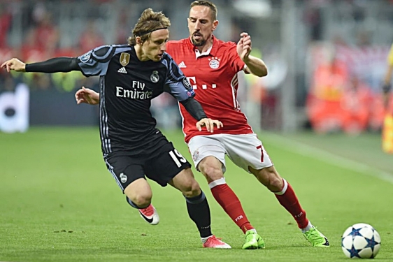 Luka Modrić i Franck Ribery