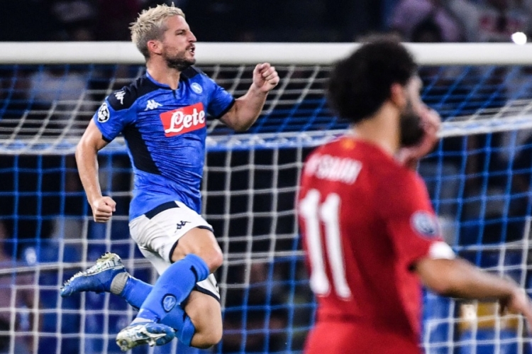 Dries Mertens (Napoli) proslavio je pogodak protiv europskog prvaka