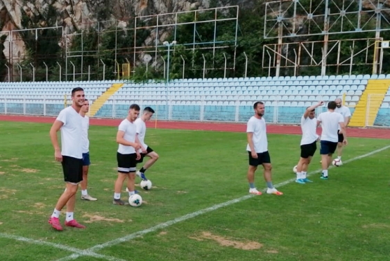 Nogometaši Opatije odradili trening na Kantridi