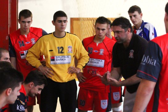 Egon Paljar s rukometašima Crikvenice