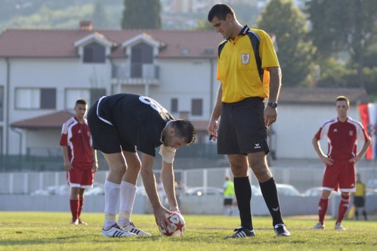 Goran Brusić tijekom sporne utakmica Opatija - Jadran