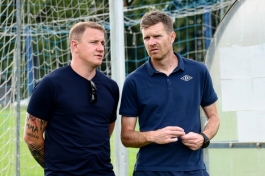 Senijad Ibričić i Simon Rožman, sportski direktor i trrener Domžala