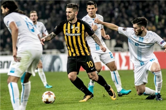 Marko Livaja igrao za AEK protiv Rijeke u Europskoj ligi.