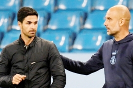 Mikel Arteta i Pep Guardiola 