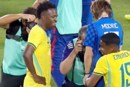 Luka Modrić u središtu pozornosti,  pogledajte kako je mladi Endrik reagirao nakon utakmice