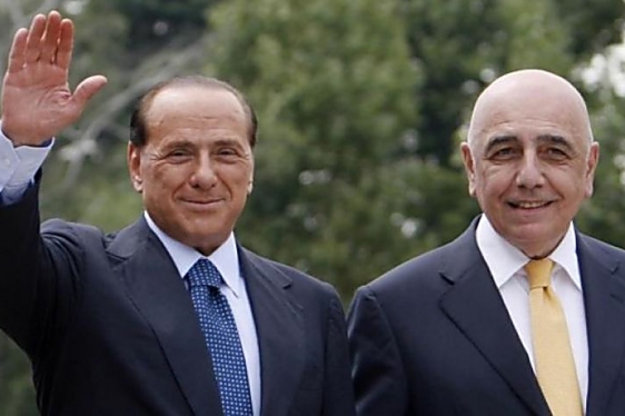 Silvio Berlusconi i Adriano Galliani
