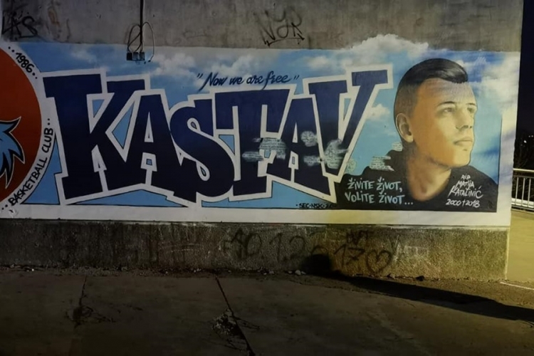Mural posvećen Matiji Kataliniću