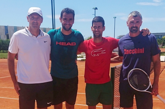 Vedran Martić, Marin Čilić, Novak Đoković i Goran ivanišević
