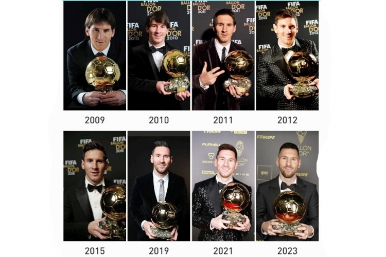 Lionel Messi dobio osmu Zlatnu loptu