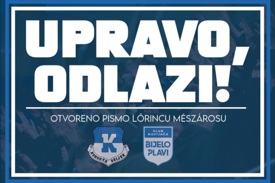 KN Kohorta objavio otvoreno pismo vlasniku osječkog kluba