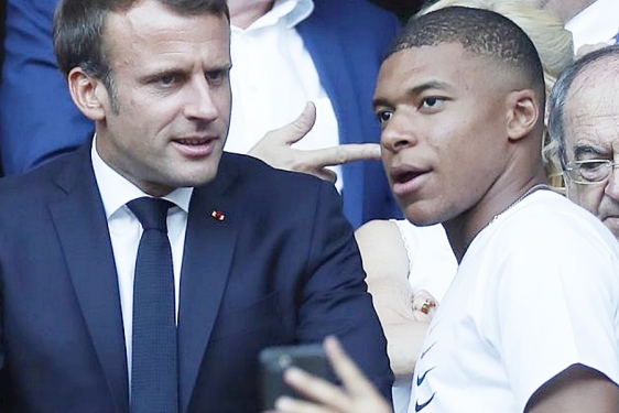 Macron i Mbappe