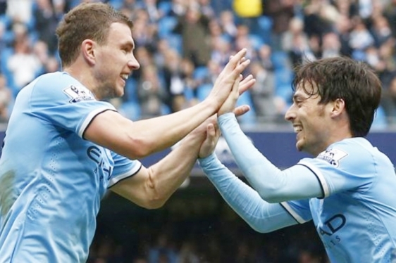 Džeko i David Silva