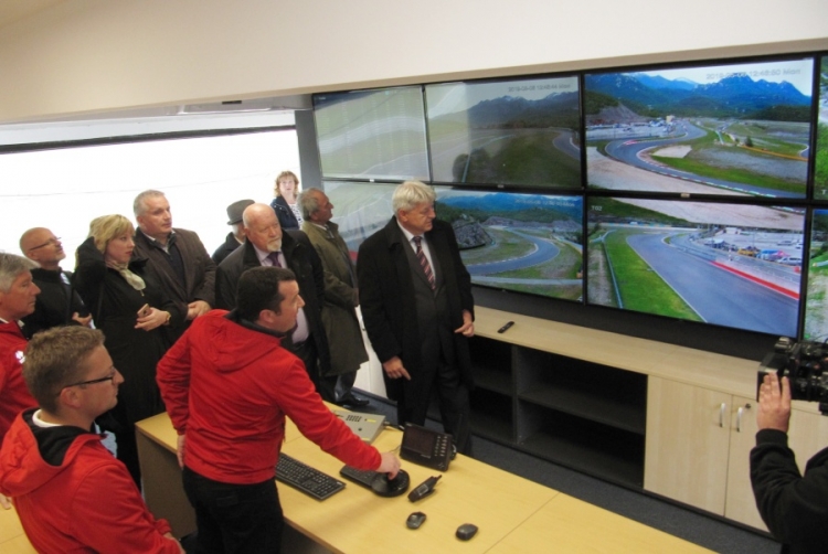 Župan Zlatko Komadina u novom Race control roomu