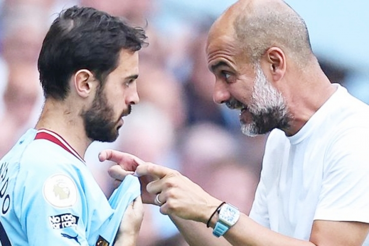 Bernardo Silva i Pep Guardiola