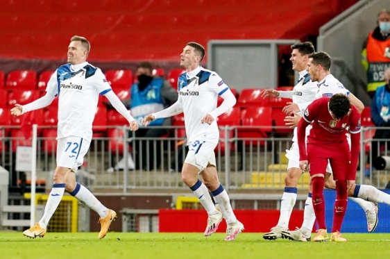 Atalanta slavila na Anfieldu