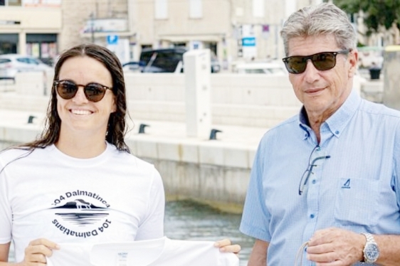 Dina Levačić i Marko Skokandić, direktor ACI  marine Korčula