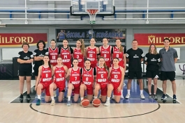Hrvatska U-18 ženska košarkaška reprezentacija u Crikvenici protiv Japana