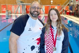 Lana Jambrović  povijesnim rezultatom osvojila prvo mjesto u skokovima s daske - 1 metar