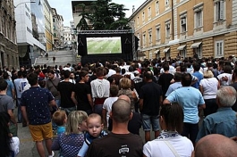 Europska Rijeka na Korzu, Grad Rijeka osigurao izravni prijenos utakmice na Korzu