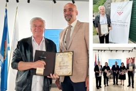 Veljku Karabaiću nagradu uručio Marko Jelić, župan šibensko-kninski