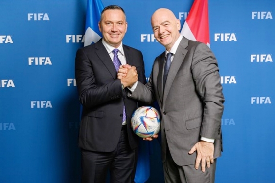 Marijan Kustić i Gianni Infantino