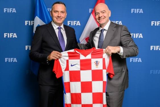 Marijan Kustić i Gianni Infantino