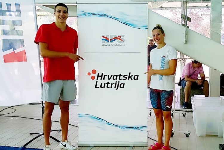 Jere Hribar i Amina Kajtaz, najbolji plivač i plivačica prvenstva