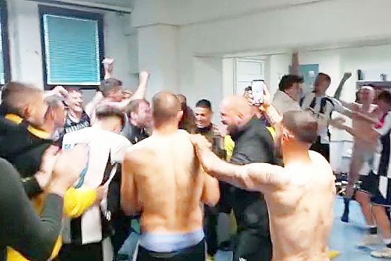 Pogledajte slavlje igrača Opatije nakon pobjede protiv Grobničana