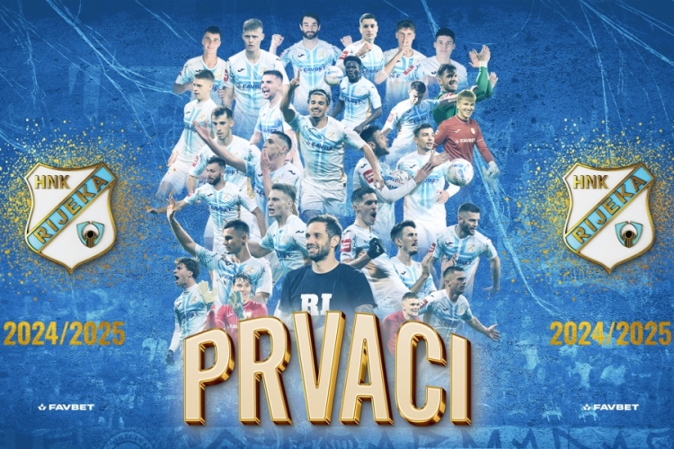 Grad Rijeka i HNK Rijeka uz prigodan program pripremaju u nedjelju navečer doček prvaka na Korzu!