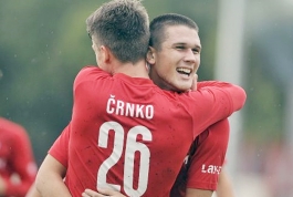 Emanuel Črnko i Dominik Mulac u dresovima Orijenta