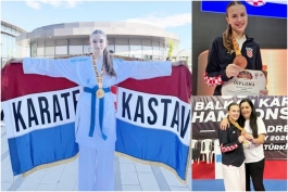 Nika Dunić zlatna, Milla Vita Lozo brončana na balkanskom prvenstvu u karateu