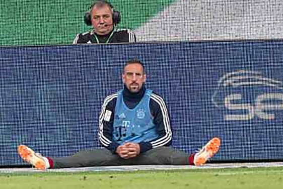 Franck Ribery ovako se zagrijavao tijekom utakmice protiv Wolfsburga