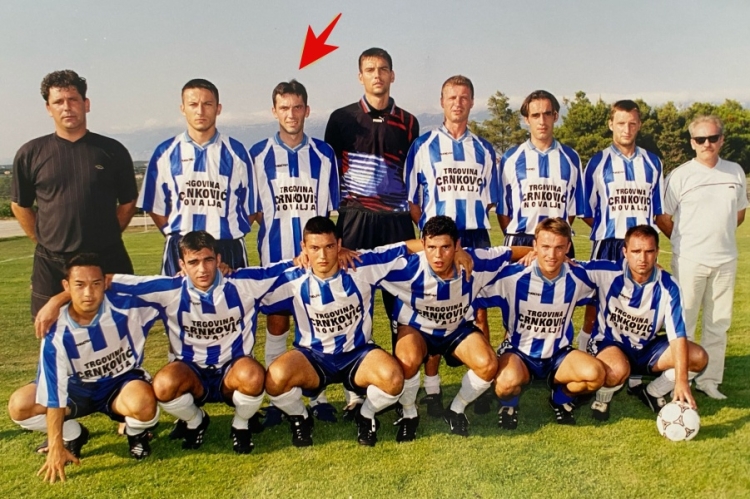 Marijan Kustić u dresu Novalje