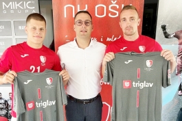 Noa Miš Mešić, predsjednik Nikola Turčić i Domagoj Prtenjača