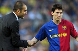 Pep Guardiola i Leo Messi