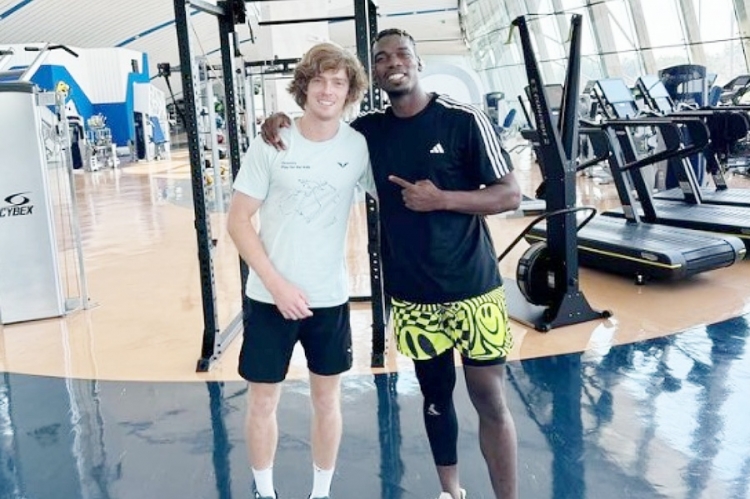 Andrey Rublev i Paul Pogba