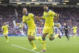 Branislav Ivanović i Diego Costa slave jedan od Chelseajevih pogodaka