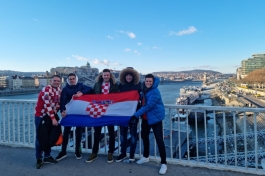 Marko Žiganto, Matko Mahulja, Edi Kurolt, Marko Zoričić i Borna Dminić u Budimpešti