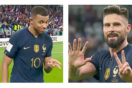 Kylian Mbappe  i Olivier Giroud