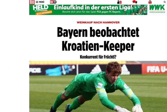 Adrian Šemper na njemačkim naslovnicama, Bayern prati razvoj mladog vratara