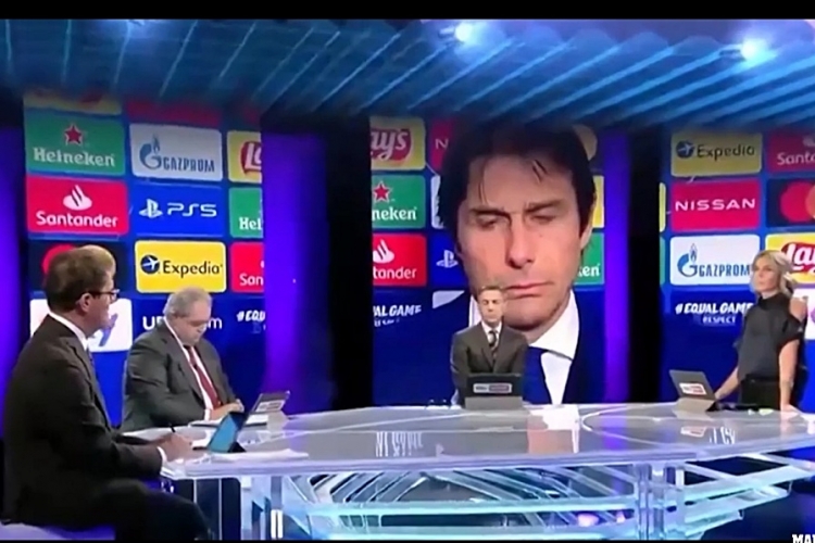 Antonio Conte otrestio je odgovorio voditeljici u studiju