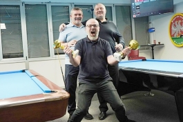 Siniša Lencović pobjednik prvoga turnira Druge biljarske lige - Zapad