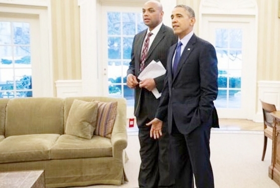 Charles Barkley i Barak Obama