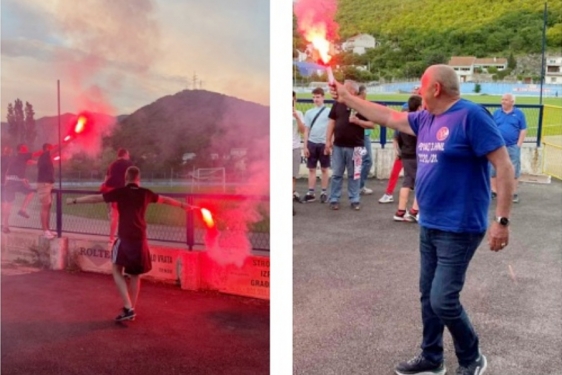 Predsjednik Marko Prpić predvodio je bakljadu u Crikvenici