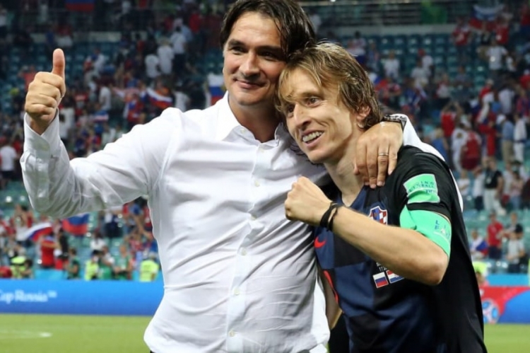 Pelatih Kroasia, Zlatko Dalic dan Luka Modric