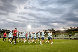 Nogometaši Rijeke odradili  trening na Huvepharma Areni