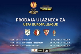 HNK Rijeka počinje prodaju paketa ulaznica za tri utakmice Europske lige na Kantridi