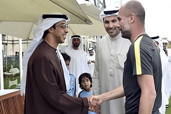Mansour bin Zayed Al Nahyan i Pep Guardiola