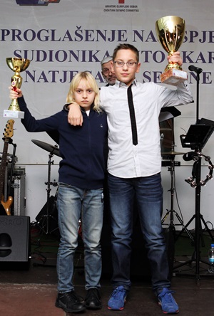 Mesec i Jurišić (AK RI autosport), karting prvaci